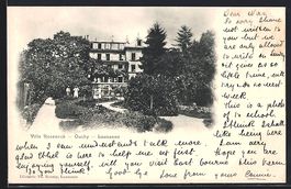 AK Lausanne-Ouchy, Villa Roseneck, 1903
