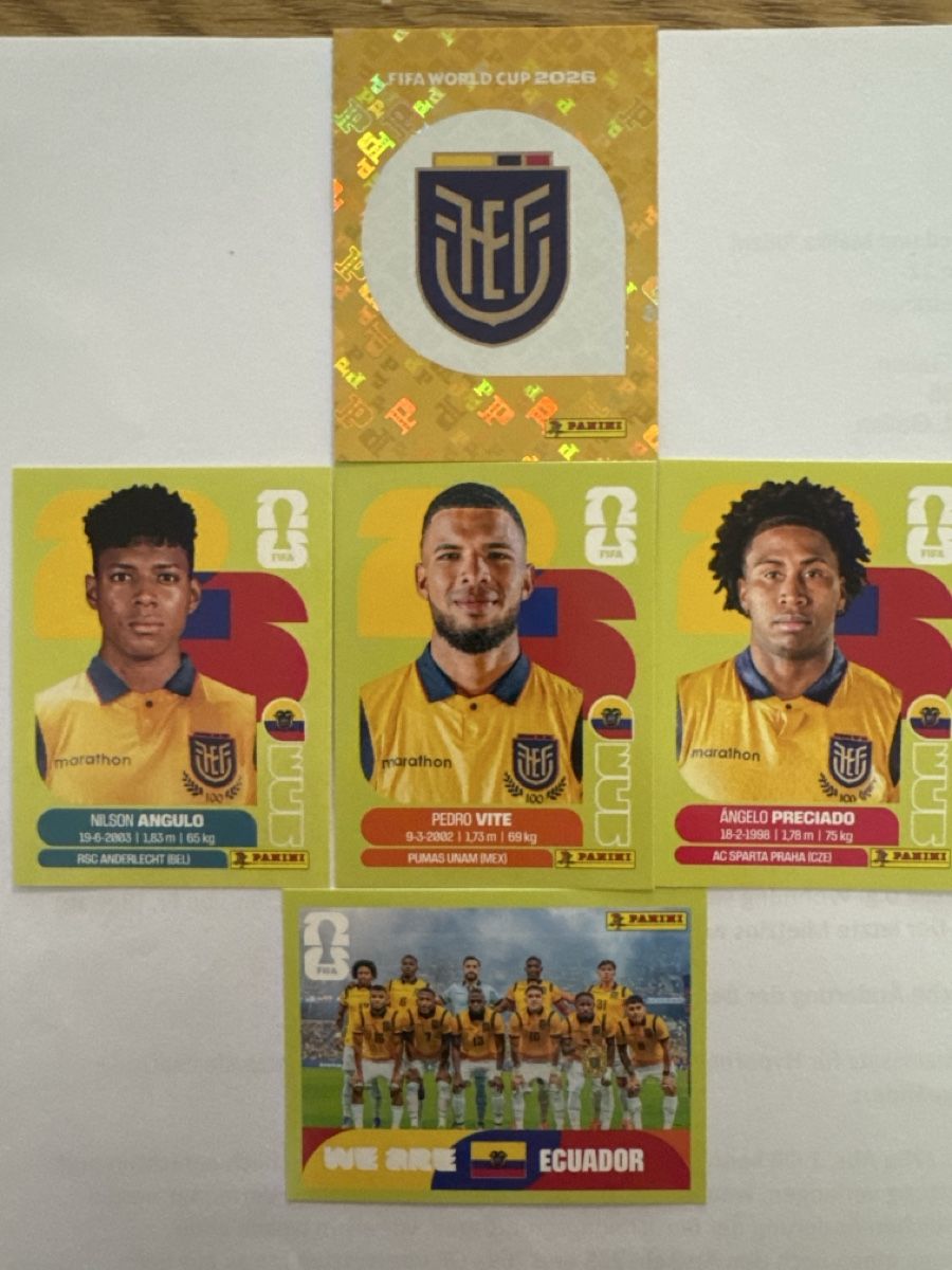 Panini Carte collezionabili: Panini WM 2026 Ecuador – Nuovo (secondo la descrizione) da Kreuzlingen venduto da DennisA27