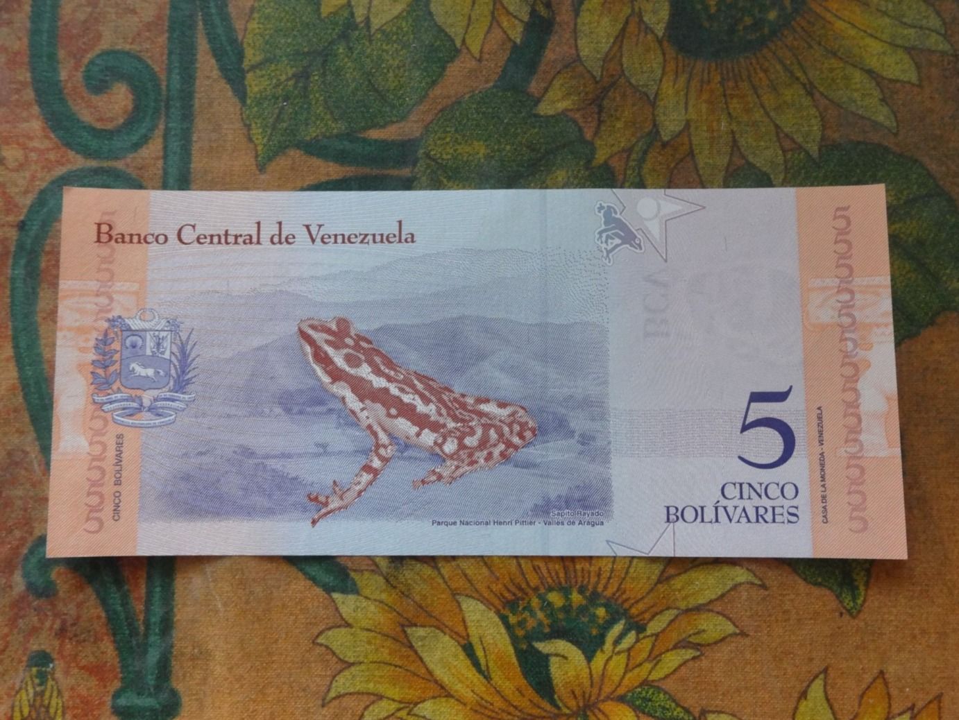 Banknoten: VENEZUELA  5  Bolivares  Billet – Gebraucht aus Romanel-sur-Lausanne von Swift13 1