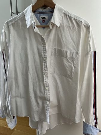 Tommy Jeans Bluse/Hemd, Gr. M, weiss