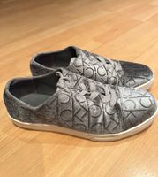 Calvin Klein Schuhe Grau/Silber samt, Grösse 37