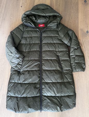 Steppmantel Esprit Olivgrün mit Kapuze Gr. XL