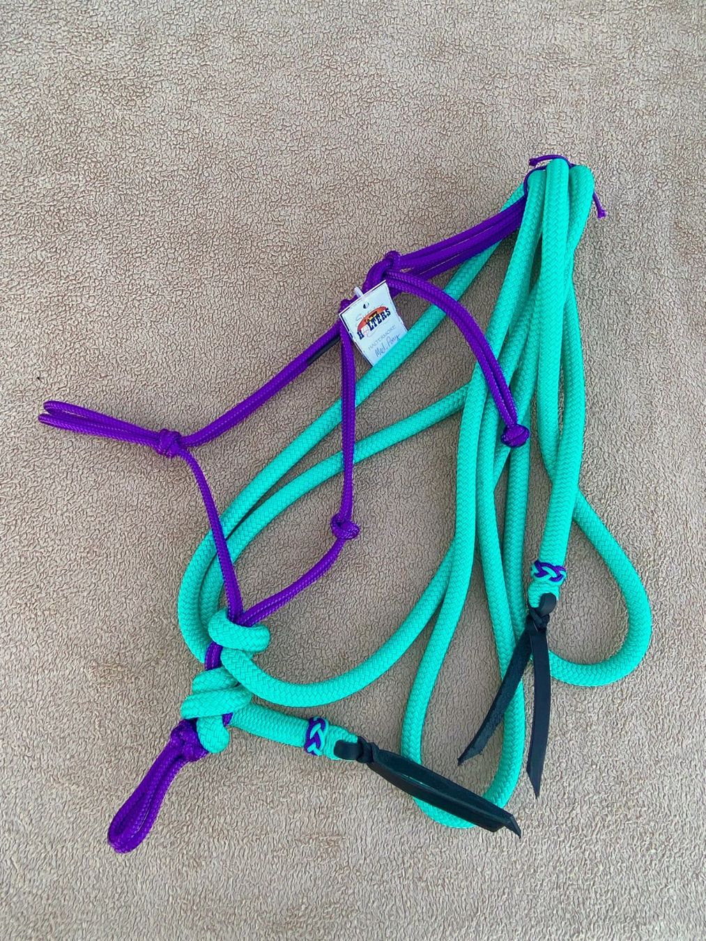 Briglie & Cavezze: Sunset Halters Knotenhalfter VIOLETT mit Mecate – Nuovo (secondo la descrizione) da Frauenfeld venduto da Nikodemus3