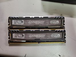 Crucial Ballistix Sport 16GB (2x8) DDR4 2400MHz RAM