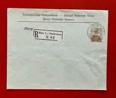 GANZSACHE SCHWEIZERISCHE NATIONALBANK BERN BUNDESHAUS 1909
