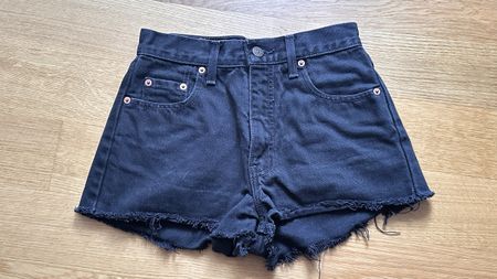 Levi's Jeans Shorts schwarz Baumwolle Grösse W28 L30