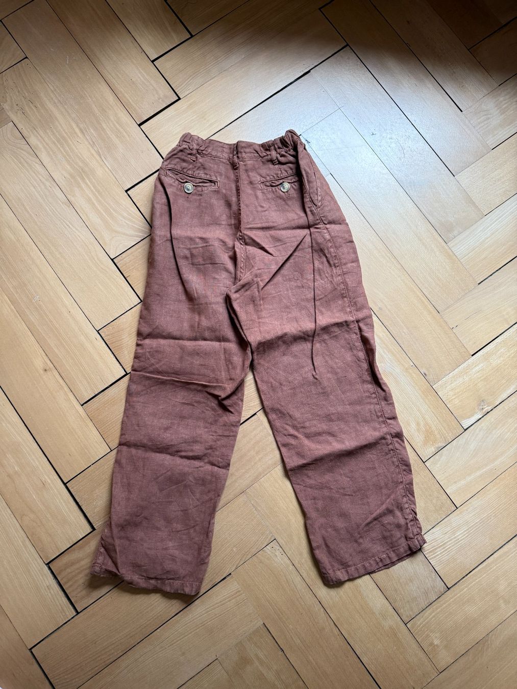 Pantalons: INDI & COLD - Leinenhose rostbraun 36 – D'occasion à Zürich par Diazaio 2