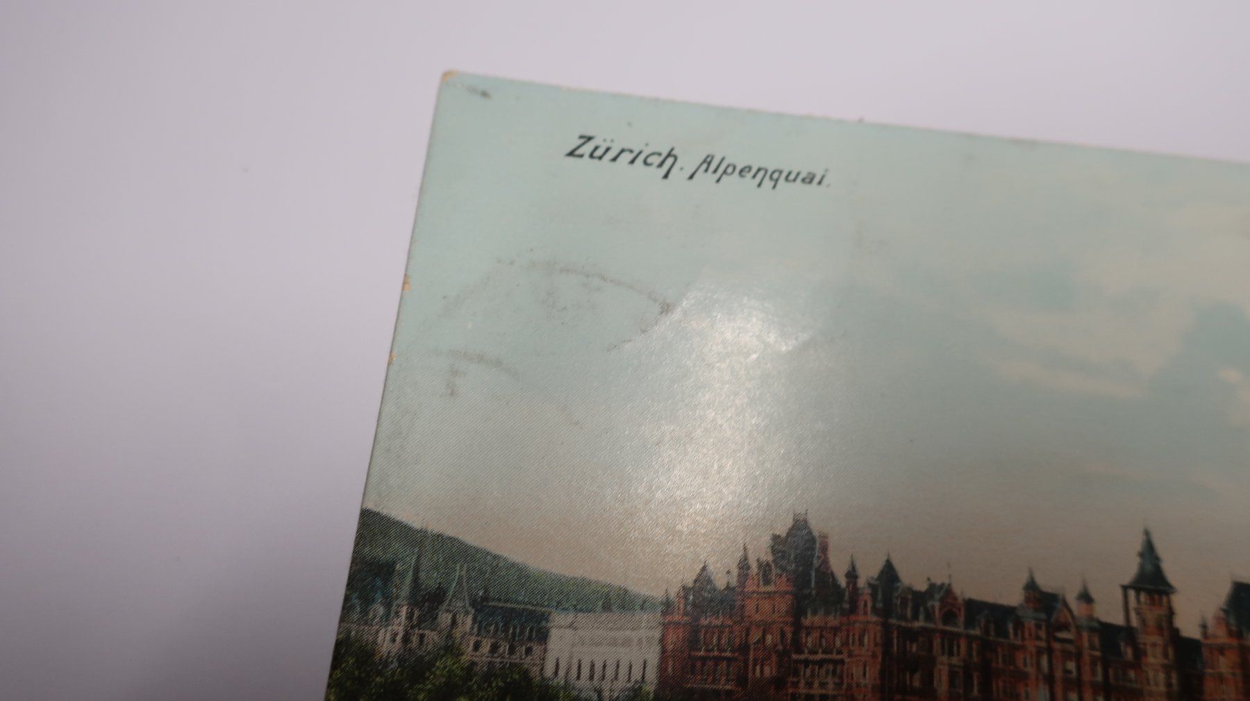 Cartoline postali: Zürich Alpenquai 1909 – Usato da Cormoret venduto da Pascalll2001 2