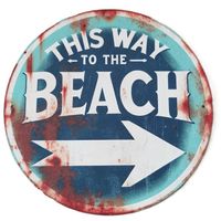 Beach - Blechschild  (neu/OVP)