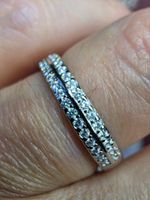 Bague argent avec diamants de moissanite certifiés GRA