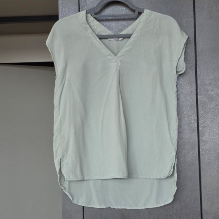 🐸 NILE TOP XS VISKOSE & SEIDE ÄRMELLOS LINDGRÜN WIE NEU