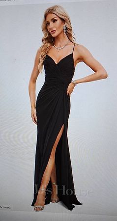 Langes Abendkleid schwarz ca. Gr. 32 zu verkaufen