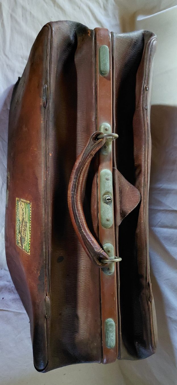 Valigie: Grosse antike lederne Reisetasche – Usato da Trogen venduto da Limboo 3