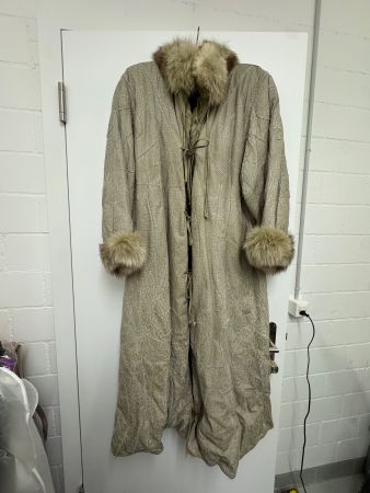Grünstein Couture Pelzmantel, Echtleder, Winter, Grösse M
