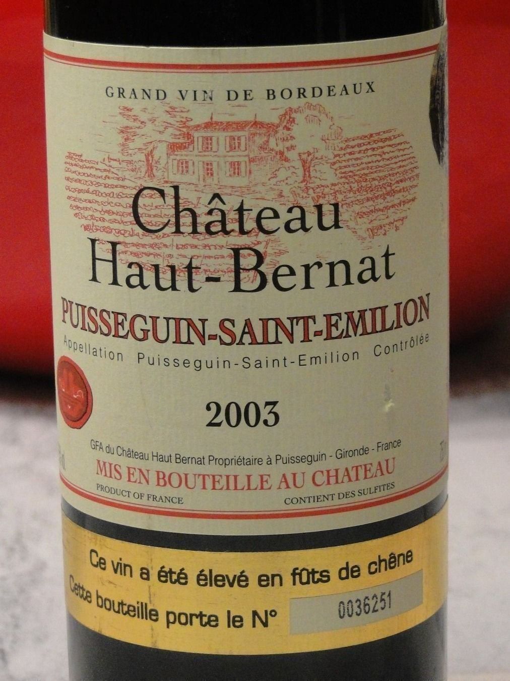 Wein: Château Haut -Bernat 2003er – Neu (gemäss Beschreibung) aus Emmenbrücke von Ulisse-22 1