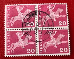 4 er Block Nr.358 mit Stempel