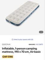 Quechua 1-Person Inflatable Camping Mattress