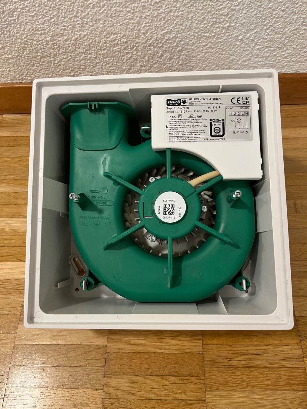 Helios Ventilatori: Helios Ventilator ELS-VN60 – Usato da bern venduto da sanducci