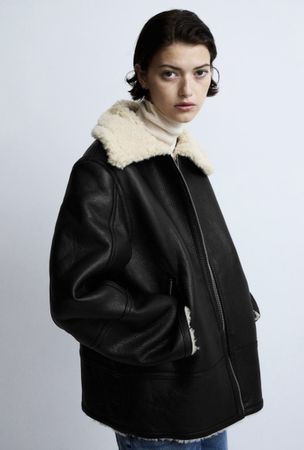 Veste d’hiver shearling H&M