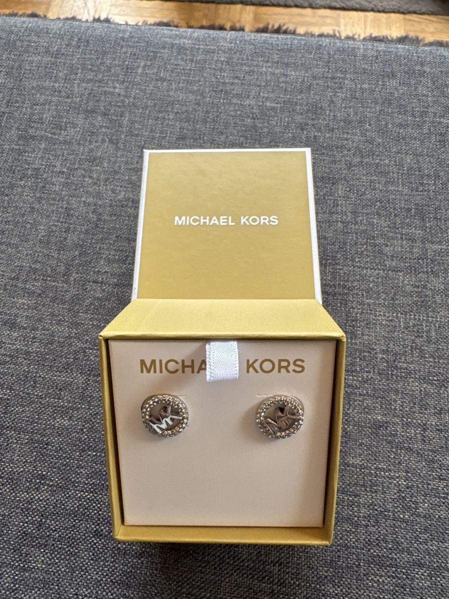 Michael Kors Ohrringe & -stecker: Michael Kors Ohrstecker, MK, Zirkonia, Silber – Neu und originalverpackt aus Vezia von sidu03 1