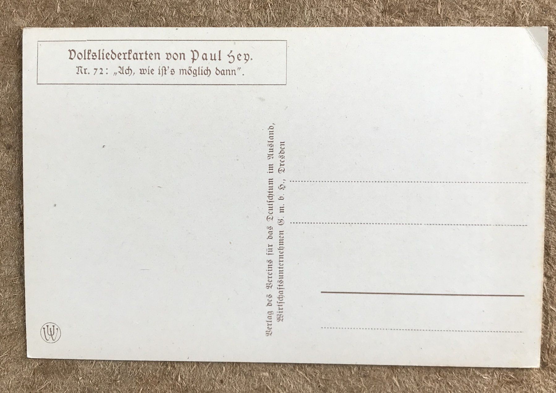Cartoline postali: ANSICHTSKARTE DEUTSCHLAND – Usato da Ostermundigen venduto da wini63 1