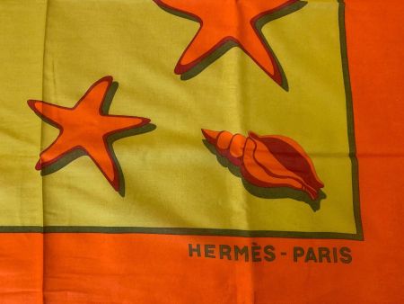 HERMÈS Baumwolltuch /Strandtuch 145x 175