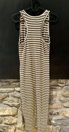 Leichtes gestreiftes Sommerkleid, onesize