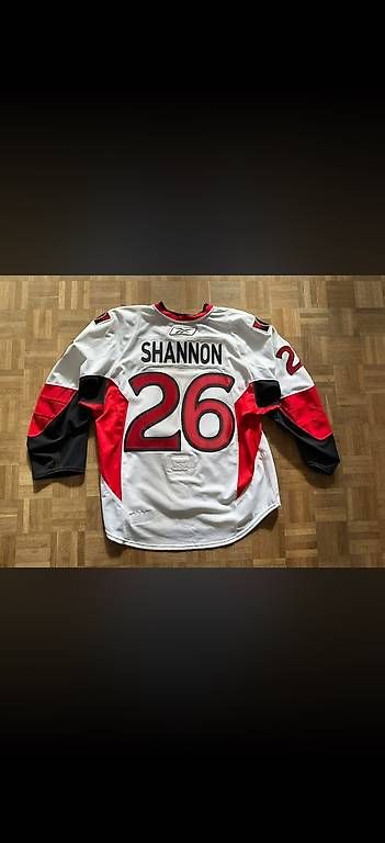 Canottiere & Pantaloni: Ottawa Senators Gameworn Jersey Ryan Shannon – Usato da Boswil venduto da BryanBo7 1