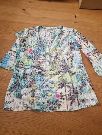Frühlings-Shirt mit Strasssteinen, Grösse42 