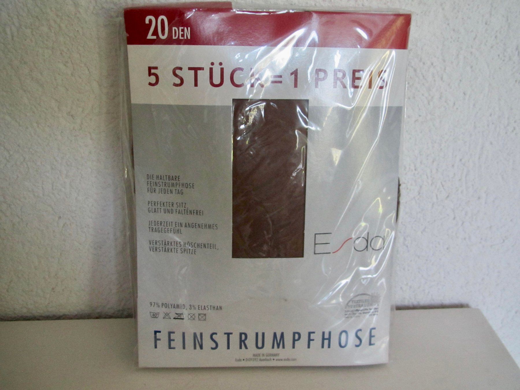 Strümpfe & Strumpfhosen: 5 PAIRES DE COLLANTS NOIRS – Neu und originalverpackt aus Murten von Selliot 2