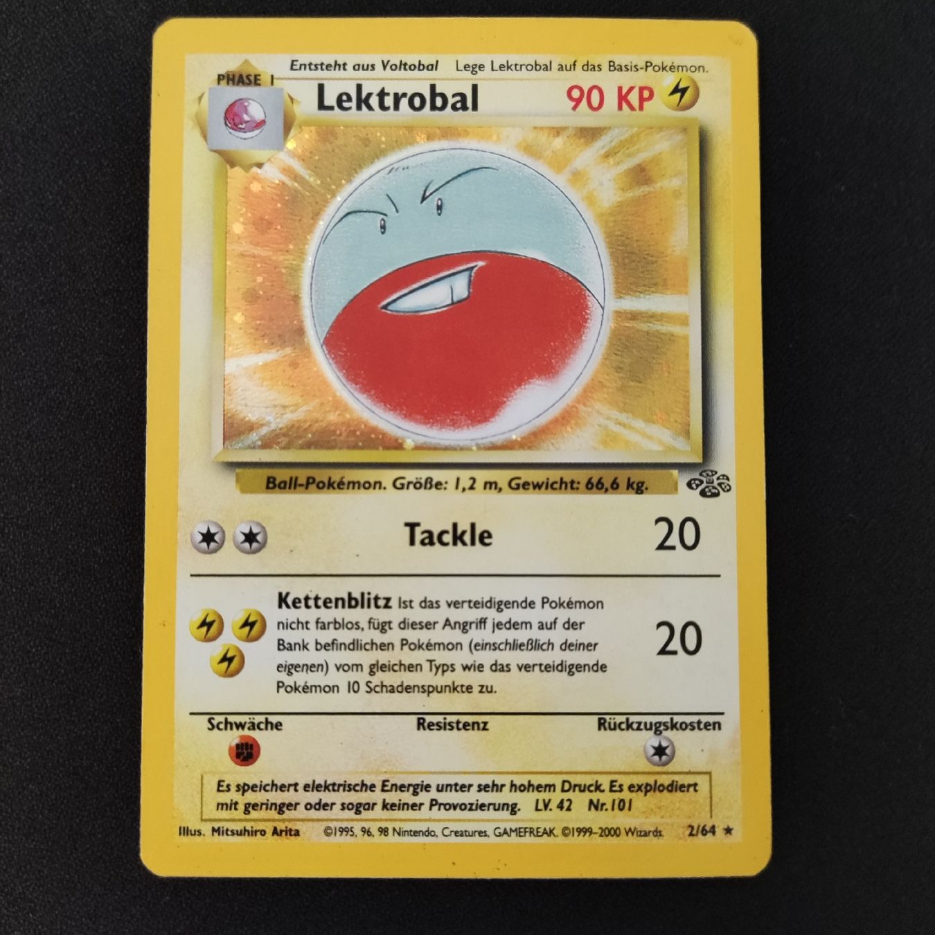 Pokémon Sammelbilder & Trading cards: Lektrobal -Holo- Jungle - 2/64 – Gebraucht aus Wilen b. Wollerau von ATS90