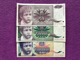 Belgrad 1990/92/93 - Jugoslawien - Dinar