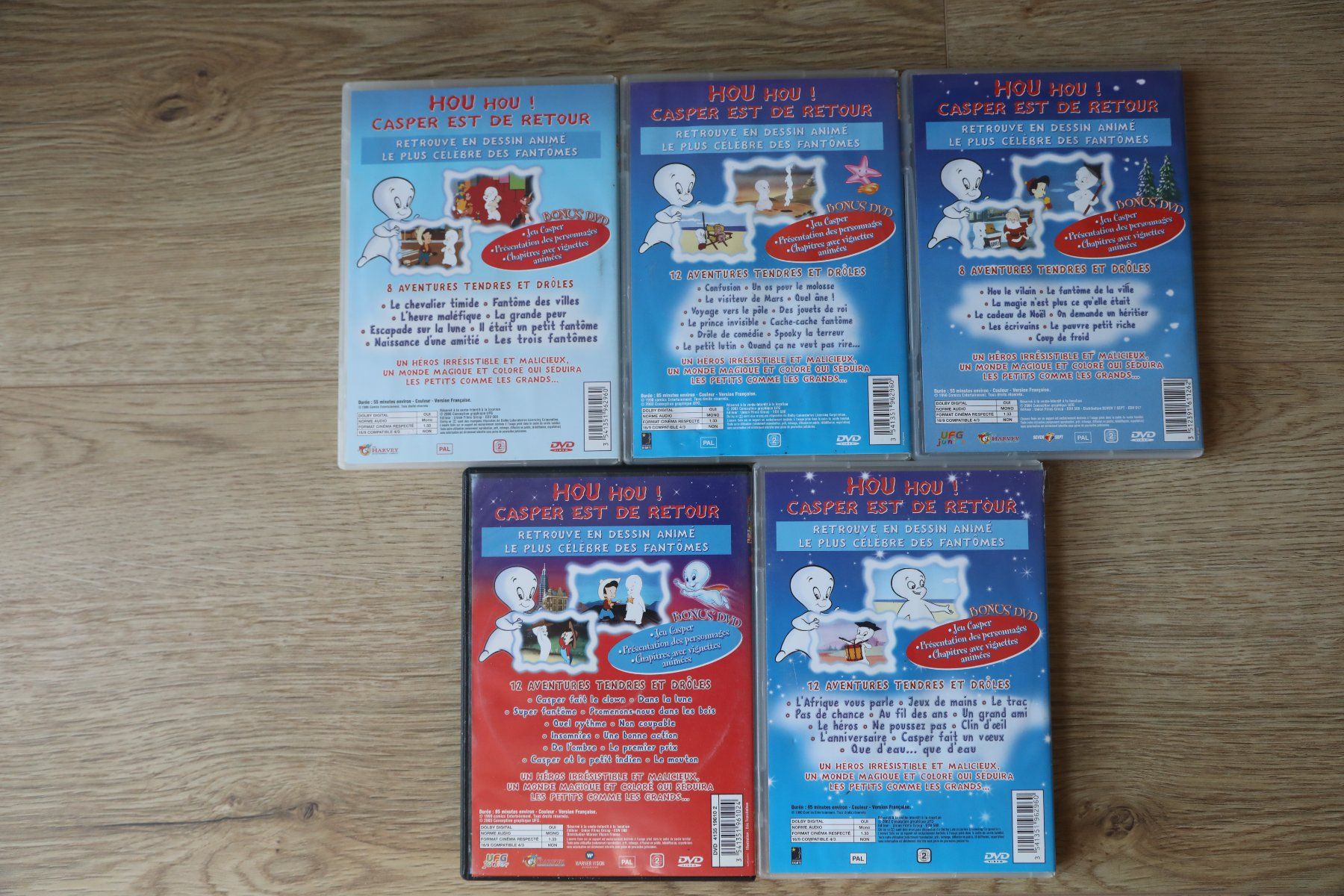 Tutti i DVDs: Lot de 5 DVDs   CASPER             en français – Usato da Porrentruy venduto da tupatup 1