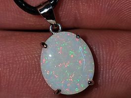 Schöner natürlicher australischer Opal Silber-Anhänger