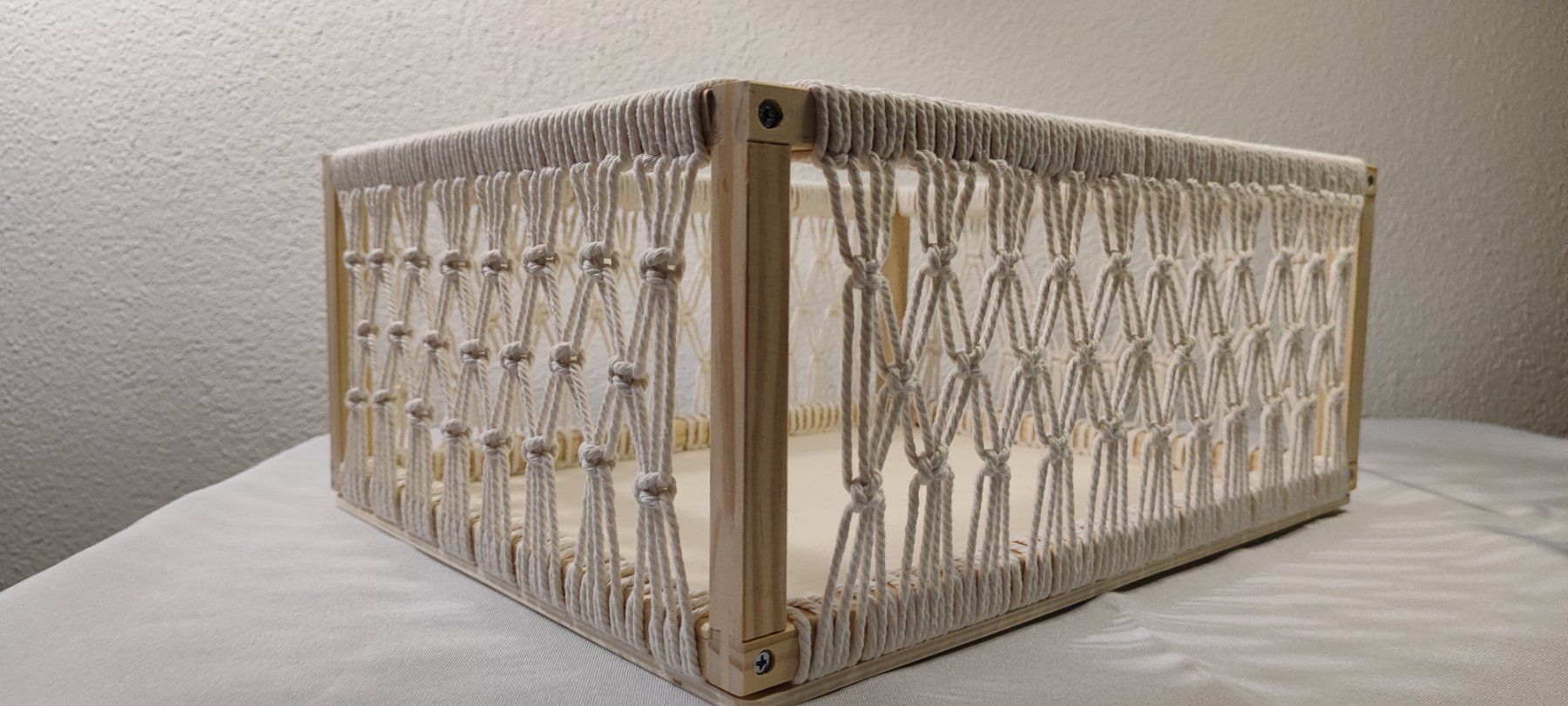 Accessori: Makramee Korb weiss – Nuovo e nell'imballaggio originale da Männedorf venduto da mes_7725 2