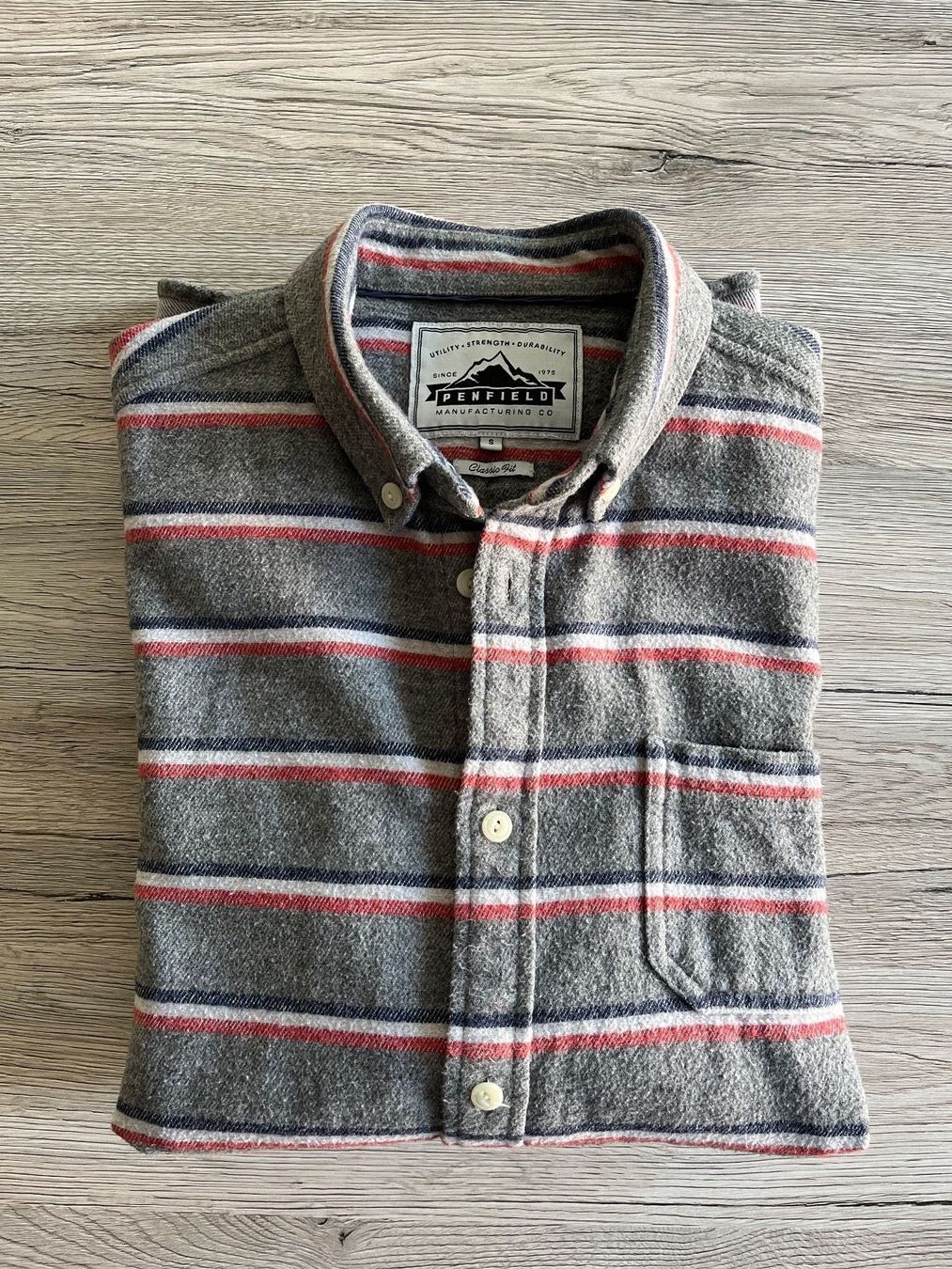 Camicie: PENFIELD Hemd Gestreift Baumwolle, Flannel Gr. S Regular Fit – Usato da Baar venduto da Charbin 2