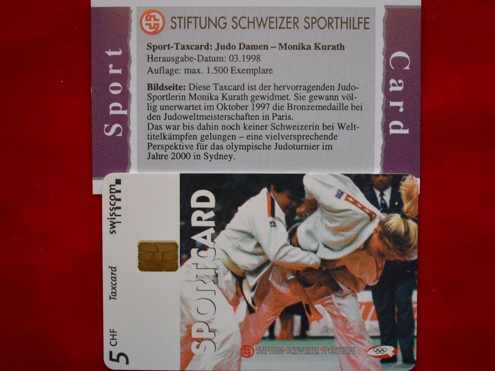 Sport Card Judo Damen Monika Kurath 1998 Kaufen auf Ricardo