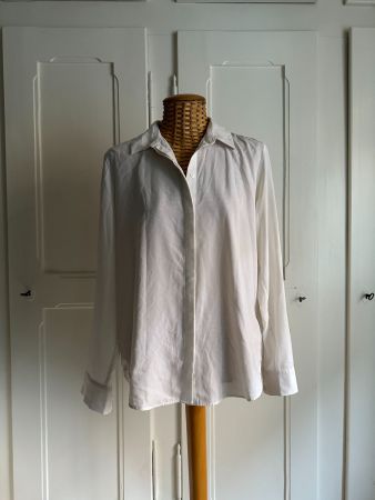 Bluse weiss fliessend - 38