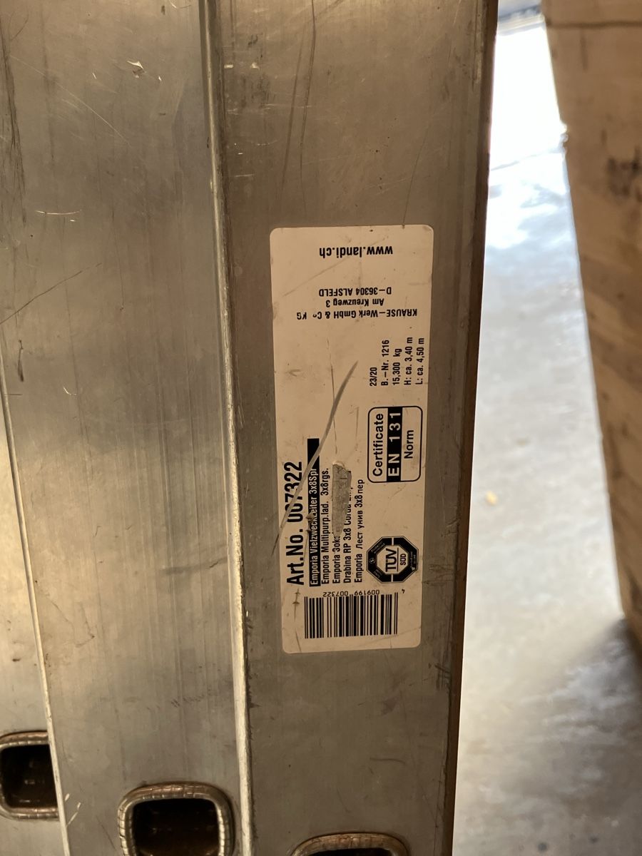 Scale: Leiter Aluminium 4.50m gut erhalten – Usato da Bazenheid venduto da inf_8kdv 1