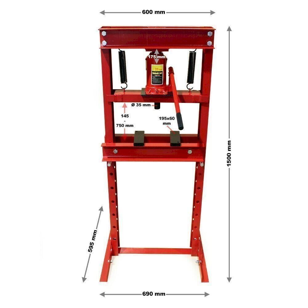 Tutti gli attrezzi: WilTec 51728 20T Hydraulikpresse – Nuovo e nell'imballaggio originale da Bottighofen venduto da zaap 1