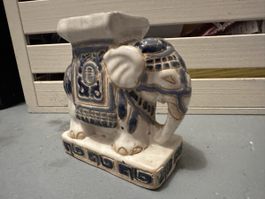 Indischer Elefant aus Keramik 11cm