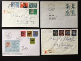 1965-68 4 Belege gelaufen