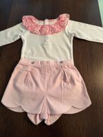 Jacadi Paris,Sommer Set,Body & Shorts,rosa,Gr.81(18M)