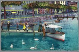 GENÈVE, EMBARCADÈRE DU GRAND QUAI, ANIMÉE, *, ca. 1915