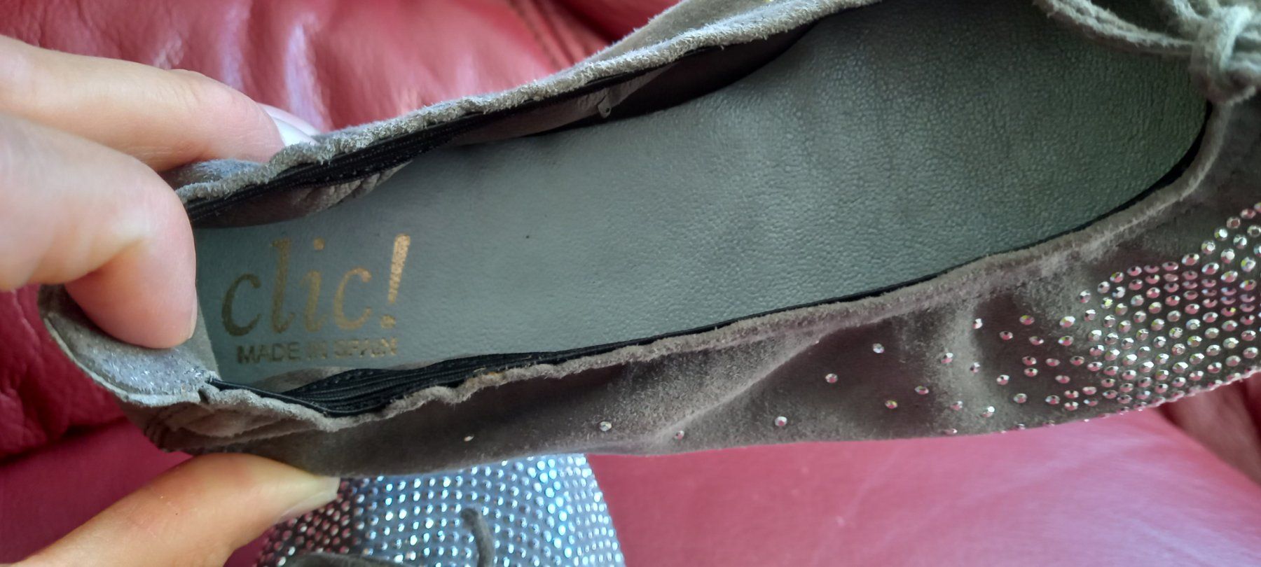 Scarpe da donna: CLIC Ballerinas mit Strass, Grösse 36 – Usato da regensdorf venduto da nacobra 4