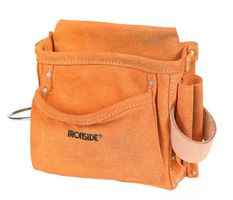 Nagel- und Werkzeugtasche, Spaltleder, 3 Fächer