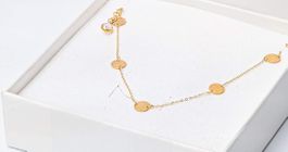 Gold Armband 585 14k Gold Gelbgold Kreis Zirkonia