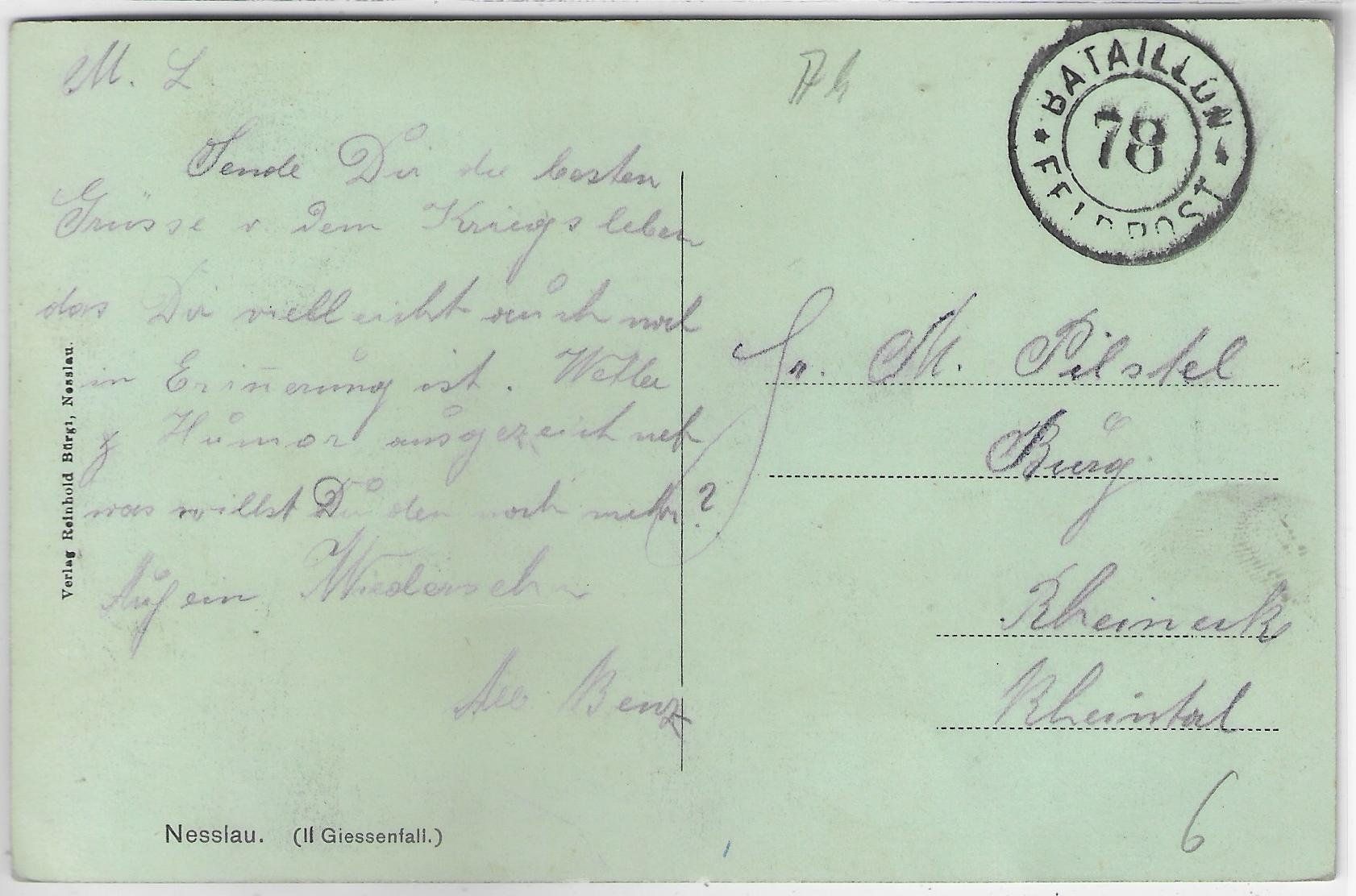 Cartoline postali: Nesslau - II. Giessenfall – Usato da Ettingen venduto da Kartenplanet 1