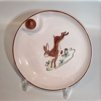 Kinder-Wärmeteller vintage Hasendekor