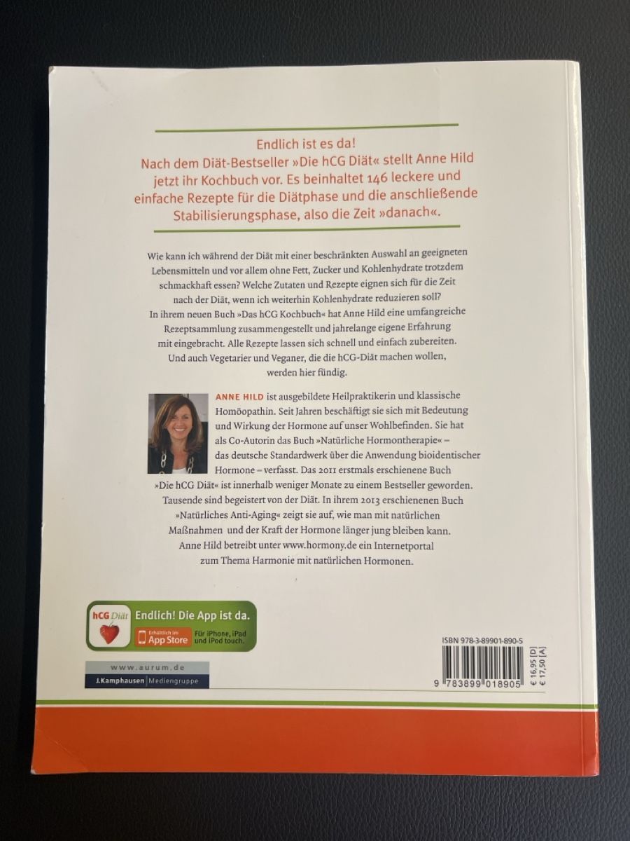 Livres: Das hCG Kochbuch - Anne Hild – D'occasion à St. Antoni par naefp 1